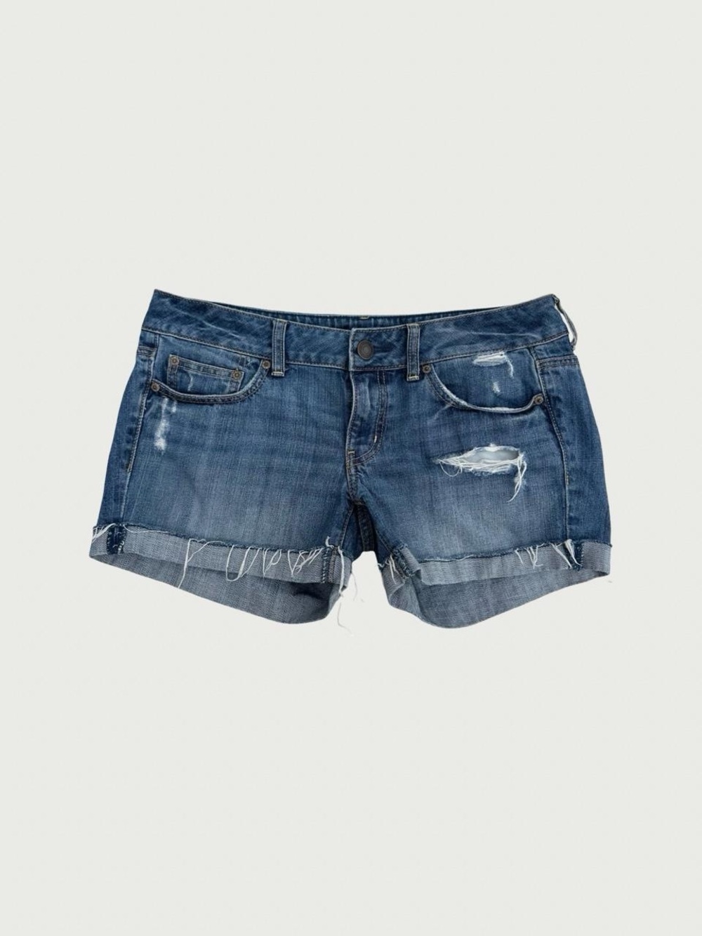 American Eagle Low Rise Distressed Jean Shorts